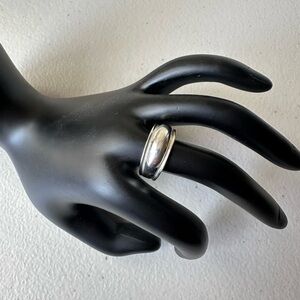 Vintage Sterling Silver Band Edge Rimmed Ring Size 7